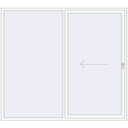 Sliding patio doors 2440x2155 mm REHAU SYNEGO SLIDE