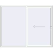 Sliding patio doors 2450x2000 mm PATIO DOOR REHAU BRILLANT DESIGN
