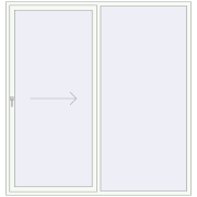 Sliding patio doors 2200x2300 mm PATIO DOOR REHAU SYNEGO