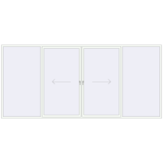 PATIO DOOR REHAU BRILLANT DESIGN 4780x2200 mm