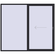 Sliding patio doors 2500x2200 mm PATIO DOOR REHAU BRILLANT DESIGN