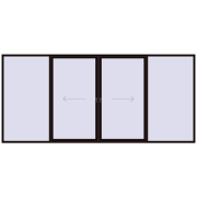 Sliding patio doors 4800x2200 mm PATIO DOOR REHAU SYNEGO