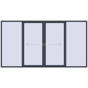 PATIO DOOR REHAU EURO 60 3700x2000 mm