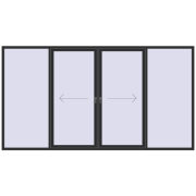 PATIO DOOR REHAU EURO 60 3700x2000 mm