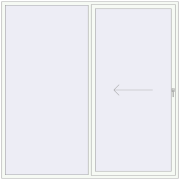 Sliding patio doors 2500x2500 mm REHAU GENEO HST