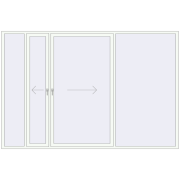 Patio door (REHAU Brillant Design) 3300x2200 mm