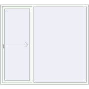 PATIO DOOR REHAU BRILLANT DESIGN 2200x2000 mm
