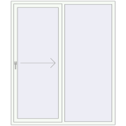 Sliding patio doors 1640x1950 mm PATIO DOOR REHAU BRILLANT DESIGN