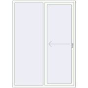 Sliding patio doors 1600x2200 mm REHAU SYNEGO SLIDE