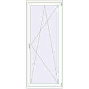 ECO-ENERGIE (Porte balcon KORSA BASE REHAU Euro-Design 60) 900x2150 mm