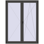 Balcony doors 1600x2100 mm BALCONY DOOR REHAU SYNEGO