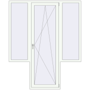 Balcony doors 1740x2130 mm BALCONY DOOR REHAU SYNEGO
