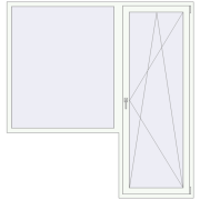 Balcony doors 2000x2100 mm BALCONY DOOR REHAU SYNEGO