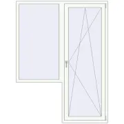 BALCONY DOOR REHAU EURO 70 1580x2100 mm