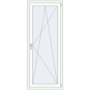 Balcony doors 800x1900 mm BALCONY DOOR REHAU EURO 60