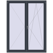 Balcony doors 1600x2100 mm BALCONY DOOR REHAU SYNEGO