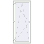 Balkon-Türen. 850x2130 mm KORSA BASE (Euro-Design 60) BALKON DOOR