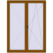Balcony doors 1640x2200 mm BALCONY DOOR REHAU EURO 70