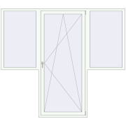 Balcony doors 2500x2200 mm BALCONY DOOR REHAU SYNEGO