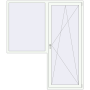 Balcony doors 1900x2200 mm BALCONY DOOR REHAU EURO 70
