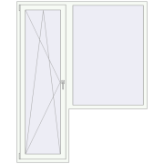 BALCONY DOOR REHAU SYNEGO 1700x2100 mm