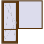 Balcony doors 2000x2100 mm BALCONY DOOR REHAU EURO 70