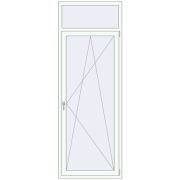 Balcony doors 900x2500 mm BALCONY DOOR REHAU EURO 60