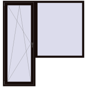 BALCONY DOOR REHAU EURO 60 2000x2100 mm