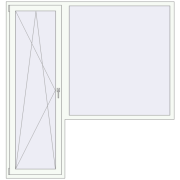 BALCONY DOOR REHAU EURO 60 2000x2100 mm