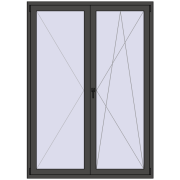 Balkontüren 1500x2100 mm KORSA ENERGY-SAVING (REHAU SYNEGO MD) BALKON DOOR