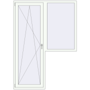 Uși de balcon 1500x2100 mm BALCONY DOOR REHAU SYNEGO
