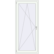 Balcony doors 800x1900 mm BALCONY DOOR REHAU EURO 60