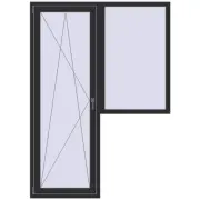BALCONY DOOR REHAU SYNEGO 1500x2100 mm