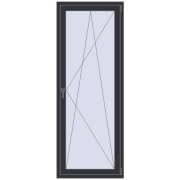 Balcony doors 800x2100 mm BALCONY DOOR REHAU EURO 60