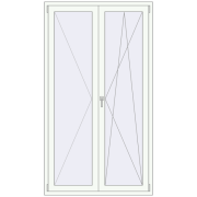 BALCONY DOOR REHAU EURO 70 1200x2150 mm