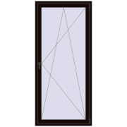 BALCONY DOOR REHAU EURO 70 1000x2200 mm BLACK_BROWN two-sided