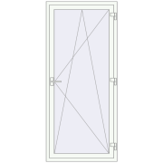 Balcony doors 890x2007 mm BALCONY DOOR REHAU EURO 70