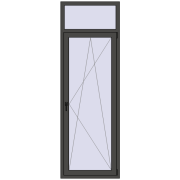 Balcony doors 800x2400 mm BALCONY DOOR REHAU EURO 60