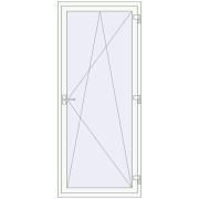 Balkon-Türen. 900x2100 mm KORSA BASE (REHAU Euro-Design 60) BALKON DOOR