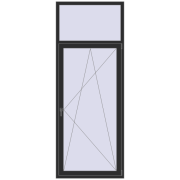 Balcony doors 1000x2600 mm BALCONY DOOR REHAU EURO 70