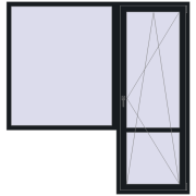 BALCONY DOOR REHAU EURO 70 2000x2100 mm