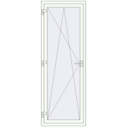 Balkon-Türen. 750x2100 mm KORSA ABSOLUTE (Geneo) BALKON DOOR