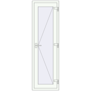 Вхідні двері 600x2000 мм REHAU Euro-Design 60