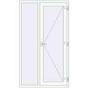 ECO-ENERGIE (Ouverture vers extérieur REHAU Т118/60) 1200x2100 mm