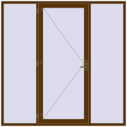 Entrance doors 2400x2400 mm DOOR KORSA ENERGY-SAVING REHAU SYNEGO