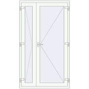 Вхідні двері 1200x2100 мм REHAU Brillant-Design