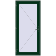 DOOR KORSA OPTIMUM REHAU BRILLANT 1000x2200 mm MOSS_GREEN two-sided