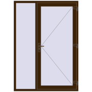Entrance doors 1500x2100 mm DOOR KORSA OPTIMUM REHAU BRILLANT