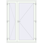 Вхідні двері 1500x2150 мм REHAU SYNEGO