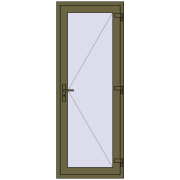 Entrance doors 800x2100 mm DOOR KORSA OPTIMUM REHAU BRILLANT
